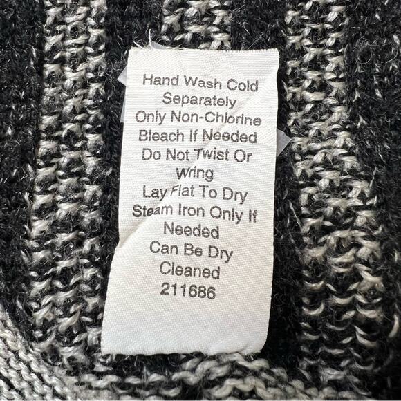 Cabi Womens Cardigan Patchwork Sweater SZ M Wool Blend Open Front Mixed Pattern - Picture 9 of 11